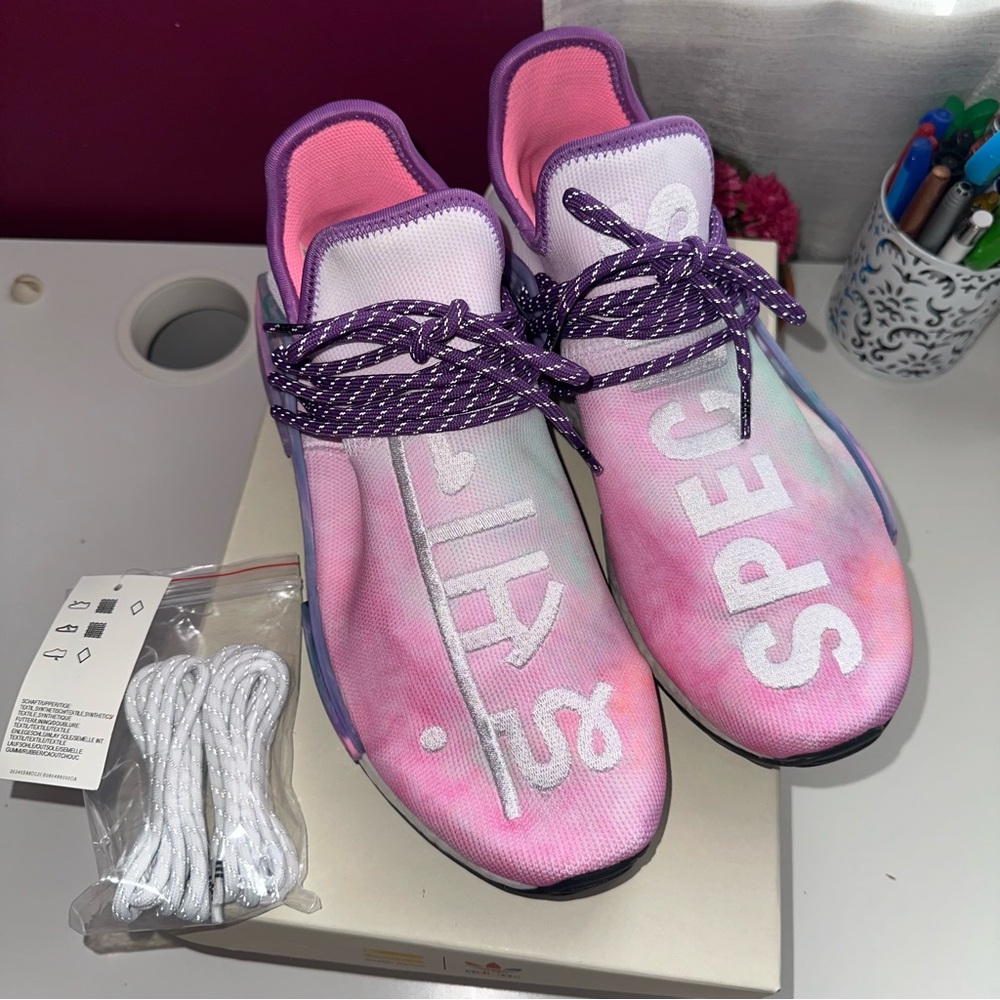 Adidas x Pharrell Williams Pw Hu Holi NMD MC sneakers Multicolor tiedye size 9.5